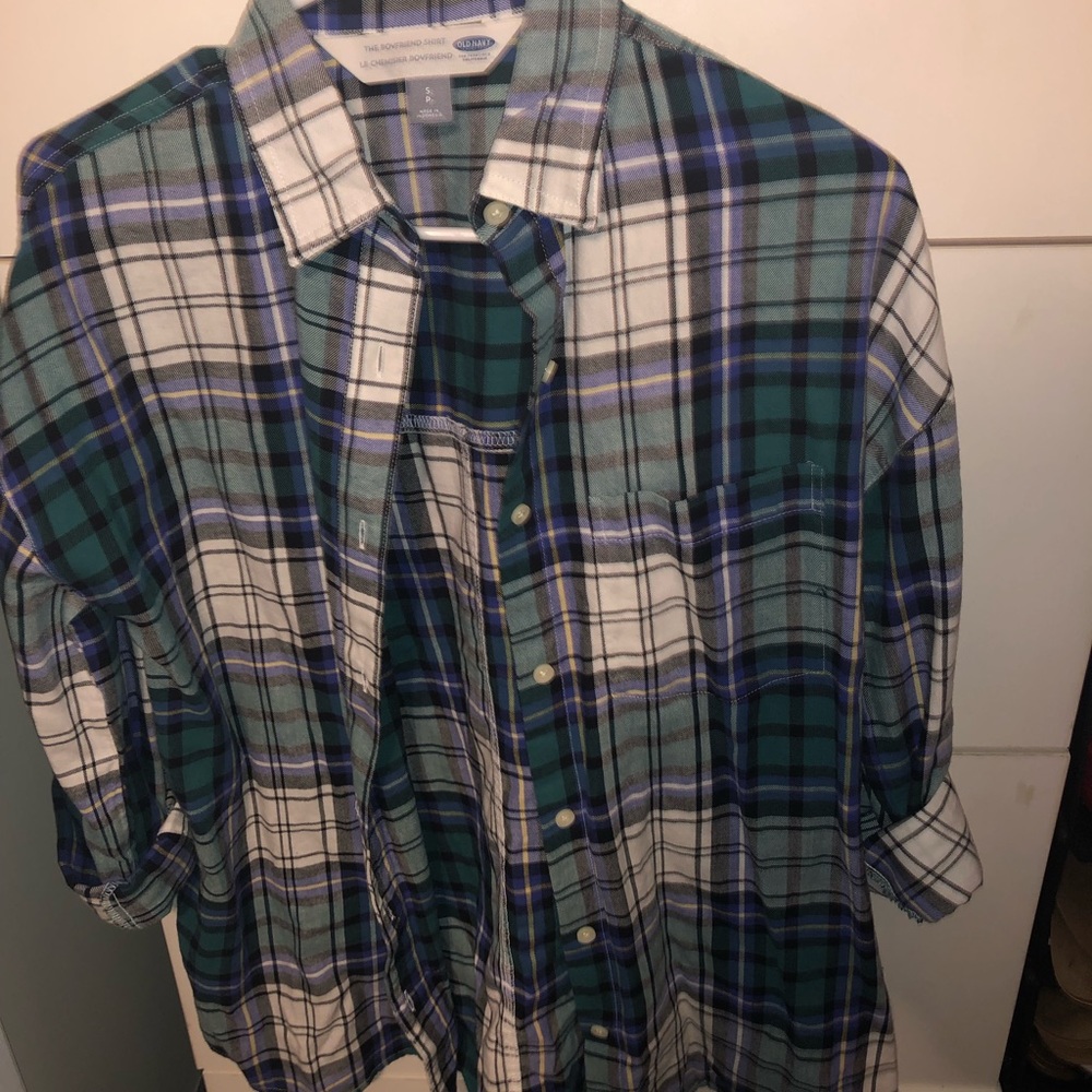 Boyfriend plaid button down